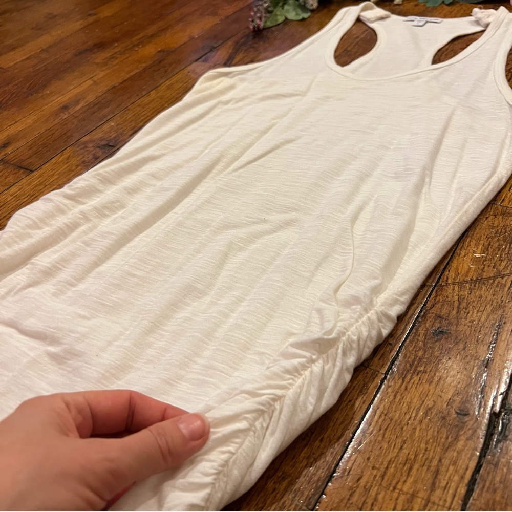 James Perse Ruched Tank Dress Racerback White - Picture 16 of 16